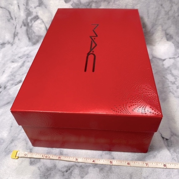 Mac Cosmetics Gift Set,Red Collector Empty Box and Pink Sheer Mesh Pouch,2pc-NEW - Picture 4 of 11